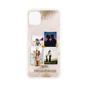 "Our favourite Place" - Gepersonaliseerd hoesje voor mobiele telefoon, eigen fotocollage (voor familie, stelletjes, vrienden)