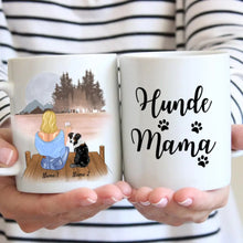 Afbeelding in Gallery-weergave laden, Hundemama - Personalisierte Tasse (Frau mit Hund oder Katze, Muttertag)
