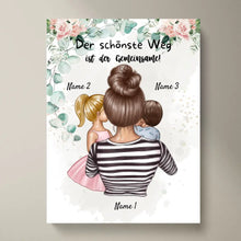 Afbeelding in Gallery-weergave laden, De mooiste manier is samen - Gepersonaliseerde Poster Moederdag (Moeder met Kinderen) 
