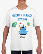 Afbeelding in Gallery-weergave laden, Schoolkind 2023 - Gepersonaliseerd T-shirt voor kinderen die naar school gaan (100% katoen)
