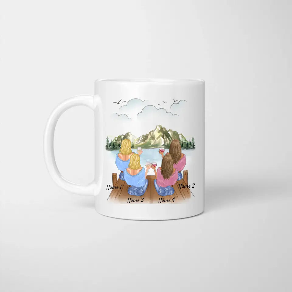 Tu vas nous manquer - Mug personnalisé pour collègue de travail à l'occasion d'un changement de poste - Cadeau d'adieu (2-4 personnes)