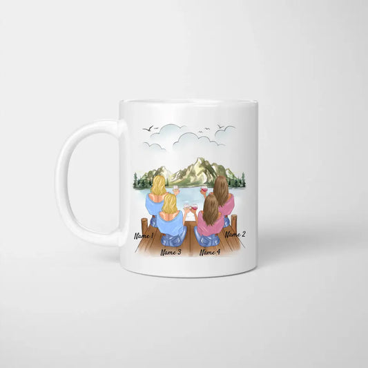 Tu vas nous manquer - Mug personnalisé pour collègue de travail à l'occasion d'un changement de poste - Cadeau d'adieu (2-4 personnes)
