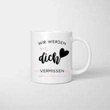 Afbeelding in Gallery-weergave laden, We zullen je missen - Gepersonaliseerde mok voor collega&#39;s die van baan veranderen - Afscheidscadeau (2-4 personen)
