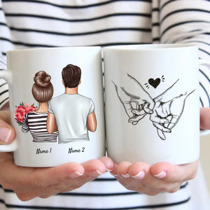 Heureux Couple/Parents - Tasse Personnalisé (Couple + 1-3 enfants)