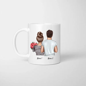 Heureux Couple/Parents - Tasse Personnalisé (Couple + 1-3 enfants)