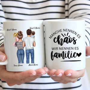 Meilleure tasse familiale - Tasse familiale personnalisée (1-4 enfants/adolescents) 