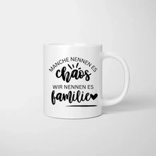 Laden Sie das Bild in den Galerie-Viewer, Beste Familientasse - Personalisierte Familien Tasse (1-4 Kinder/ Teenager)
