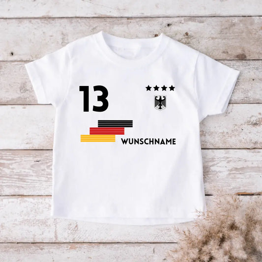Maillot de football personnalisé pour enfant - T-shirt personnalisé pour enfant (100 % coton)