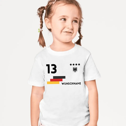 Maillot de football personnalisé pour enfant - T-shirt personnalisé pour enfant (100 % coton)