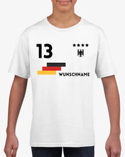 Load image into Gallery viewer, Europees voetbalkampioenschap 2024 Jersey kinder individueel - gepersonaliseerd T-shirt voor kinderen (100% katoen)
