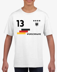 Europees voetbalkampioenschap 2024 Jersey kinder individueel - gepersonaliseerd T-shirt voor kinderen (100% katoen)