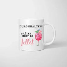 Laden Sie das Bild in den Galerie-Viewer, Durchhalten, später gibts Lillet - Personalisierte Tasse Freundinnen/ Kolleginnen (Aperol Spritz, Lillet Wildberry, bis zu 4 Personen)
