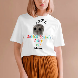 Schlafi Shlafi Shirti Hamster Meme - Gepersonaliseerd T-shirt (100% katoen, unisex)