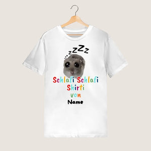 Schlafi Shlafi Shirti Hamster Meme - T-shirt personnalisé (100% coton, unisexe)