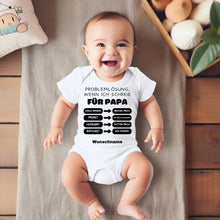 Laden Sie das Bild in den Galerie-Viewer, Problemlösung für Papa - Personalisierter Baby-Onesie/ Strampler, 100% Bio-Baumwolle
