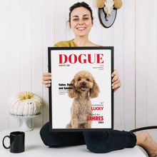 Laden Sie das Bild in den Galerie-Viewer, Personalisiertes Haustier Poster - Hundemagazin mit Foto deines Haustiers
