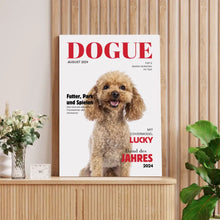 Laden Sie das Bild in den Galerie-Viewer, Personalisiertes Haustier Poster - Hundemagazin mit Foto deines Haustiers
