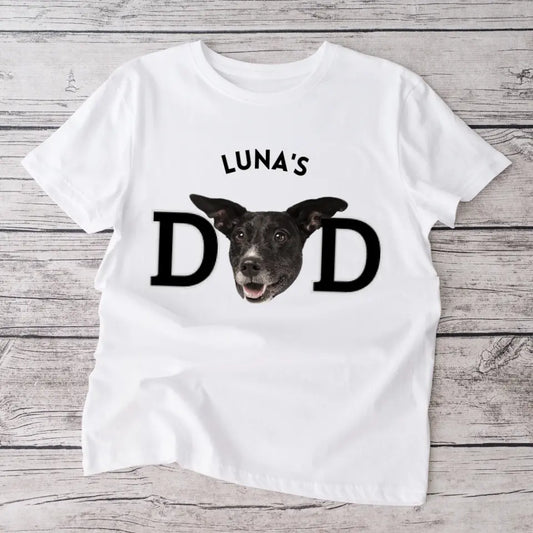 Pet dad - Gepersonaliseerd T-shirt met foto van je harige vriend (upload je eigen foto)