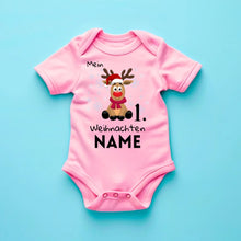 Laden Sie das Bild in den Galerie-Viewer, Mein 1. Weihnachten - Personalisierter Baby-Onesie/ Strampler Weihnachtsgeschenk, 100% Bio-Baumwolle
