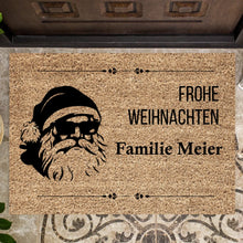 Laden Sie das Bild in den Galerie-Viewer, Frohe Weihnachten von unserer Familie - Personalisierte Fußmatte für innen &amp; aussen
