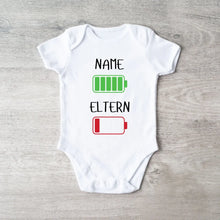 Afbeelding in Gallery-weergave laden, Ich: Viel Energie, Eltern: Wenig Energie - Personalisierter Baby-Onesie/ Strampler, 100% Bio-Baumwolle
