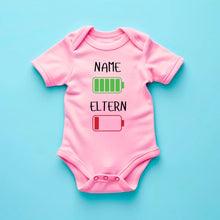 Afbeelding in Gallery-weergave laden, Ich: Viel Energie, Eltern: Wenig Energie - Personalisierter Baby-Onesie/ Strampler, 100% Bio-Baumwolle
