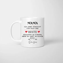 Afbeelding in Gallery-weergave laden, Beste cadeau voor mama - Gepersonaliseerde mok (mama, papa, oma, opa)
