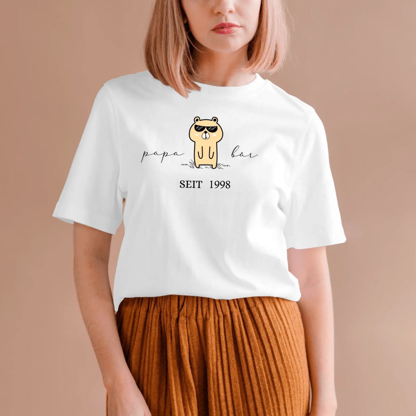 Papa Beer sinds, Opa Beer sinds - Gepersonaliseerd T-shirt voor Vader/Opa