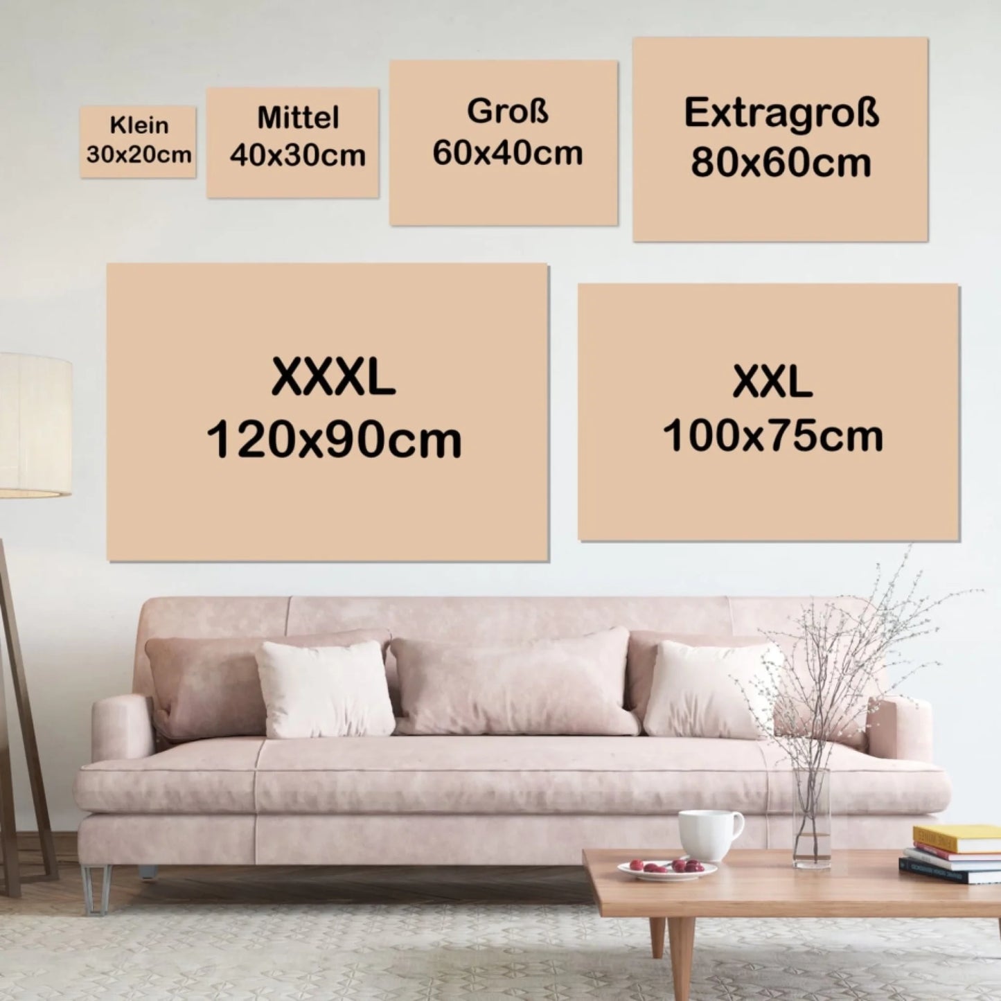 Ons gezin - gepersonaliseerd canvas vader, moeder en kinderen
