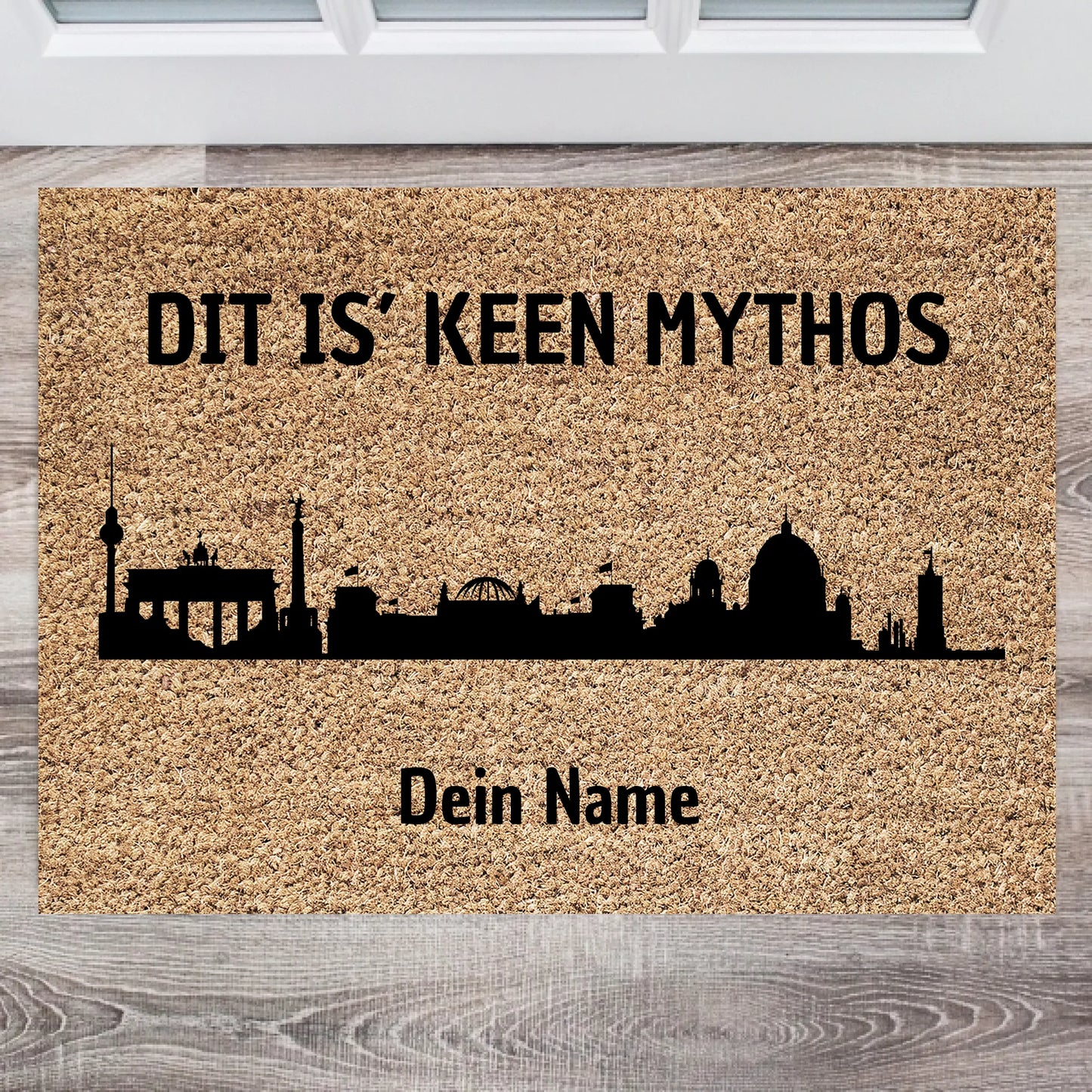 Berlin Skyline - Gepersonaliseerde deurmat