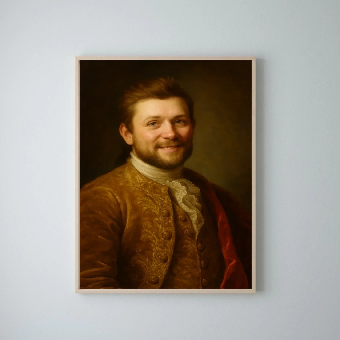 Koninklijk Portret - Gepersonaliseerde poster met foto-upload in de stijl van een koninklijk olieverfschilderij