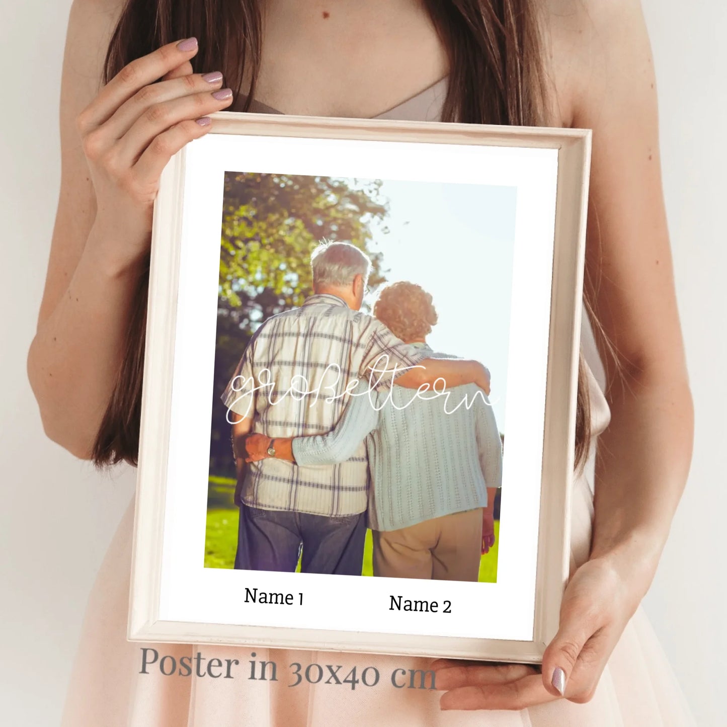 Grootouders - Gepersonaliseerde fotoposter oma en opa