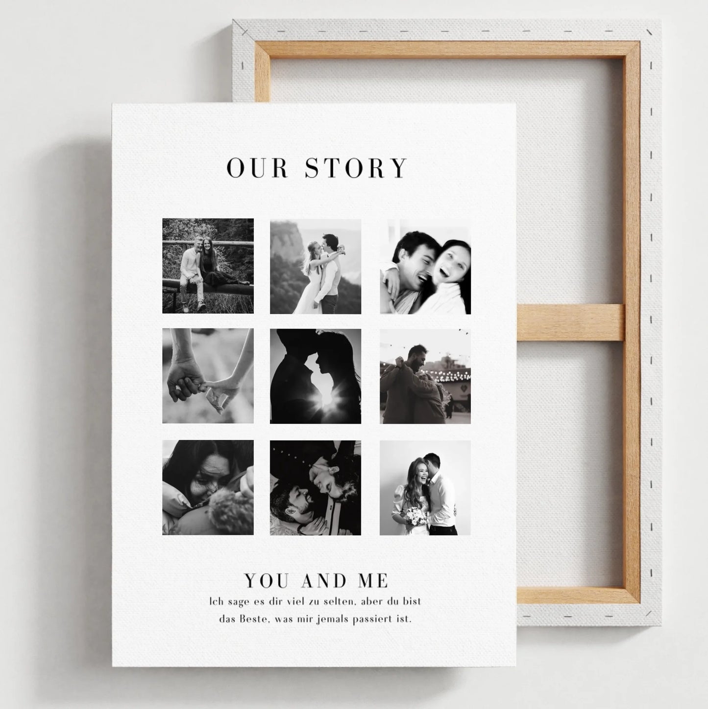 "Ons Verhaal" Gepersonaliseerde fotocollage voor koppels, je partner