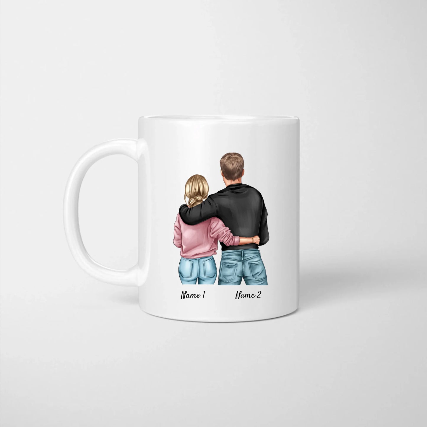 Scheiß auf Valentinstag - Personalisierte Tasse für deinen Partner, Partnerin, Geschenk für Paare