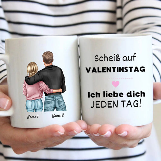 Vergeet Valentijnsdag - Gepersonaliseerde mok voor je partner, cadeau voor stellen