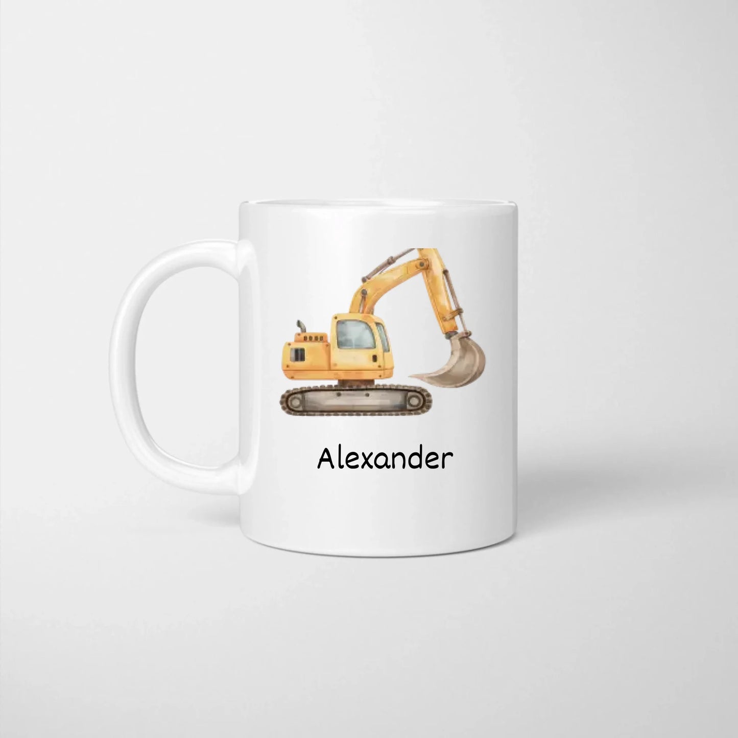 Bagger Tasse Kinder - Personalisierter Becher für Kinder, Schüler, mit Namen
