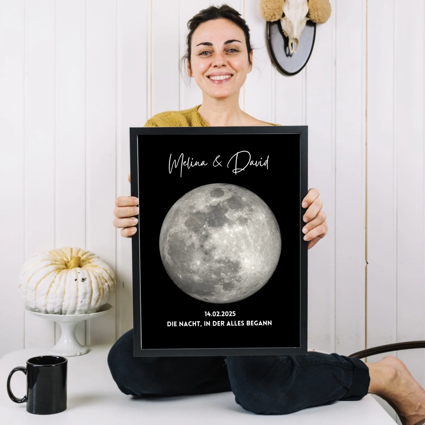 La nuit où tout a commencé - Affiche personnalisée des phases de la lune