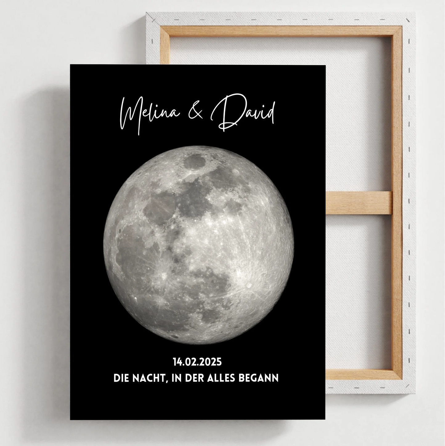 La nuit où tout a commencé - Affiche personnalisée des phases de la lune