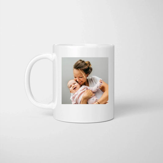 Tired moms club - Gepersonaliseerde fotomok voor moeders, bij de geboorte