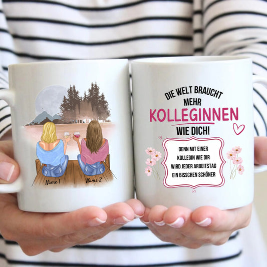 Meer collega's zoals jij - Gepersonaliseerde mok (2-4 personen) voor collega's, vriendinnen, werkcollega's