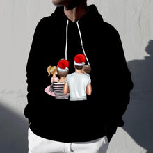 Charger l&#39;image dans la galerie, Meine Familie Weihnachten - Personalisierter Kapuzen-Pullover Unisex (bis zu 4 Kinder)
