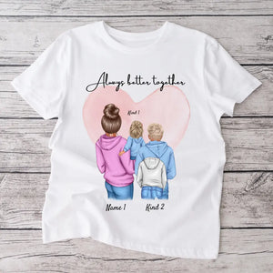 Beste mama - Gepersonaliseerd T-shirt Moeder & Kinderen/Tieners (100% Katoen, Unisex)