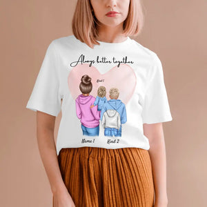 Meilleure maman - T-shirt personnalisé mère & enfants/adolescents (100% coton, unisexe)