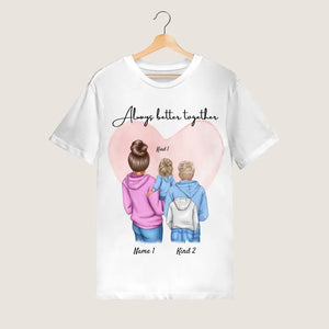 Beste mama - Gepersonaliseerd T-shirt Moeder & Kinderen/Tieners (100% Katoen, Unisex)