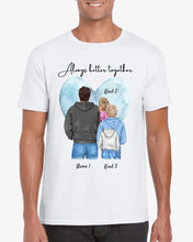 Load image into Gallery viewer, Beste vader, favoriete persoon - Gepersonaliseerd t-shirt met vader &amp; kinderen/tieners (100% katoen, unisex)

