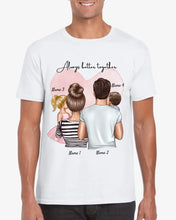 Afbeelding in Gallery-weergave laden, Famille heureuse - T-shirt personnalisé (ouders &amp; 1-4 kinderen)
