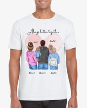 Afbeelding in Gallery-weergave laden, Ma famille, mes personnes préférées - T-shirt personnalisé (ouders &amp; 1-4 kinderen)
