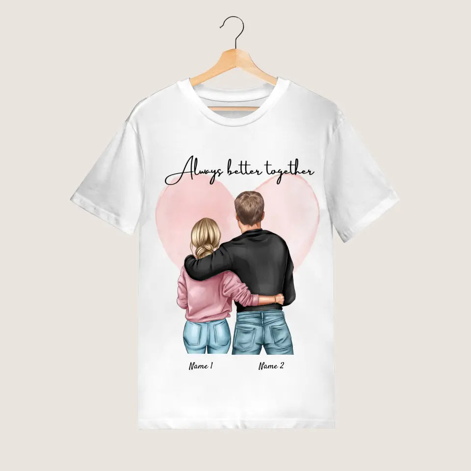 Beste Koppel - Gepersonaliseerd T-shirt (100% Katoen, Unisex)