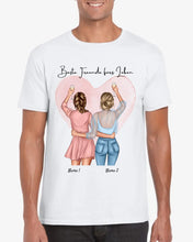 Afbeelding in Gallery-weergave laden, Beste Vriendinnen Cheers - Gepersonaliseerd T-shirt (100% Katoen, Unisex)
