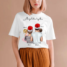 Load image into Gallery viewer, My Family with Children Christmas - Personalized T-shirt (1-4 children)

